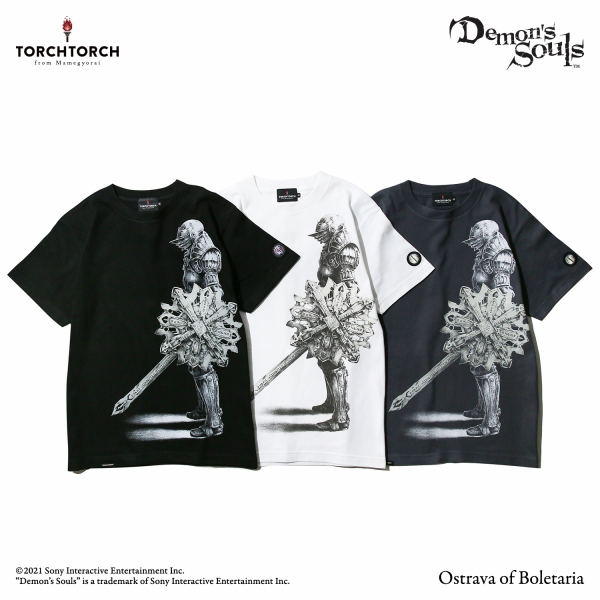 Demon's Souls Torch Torch T-shirt Collection: Ostrava Of Boletaria Black (S Size) image 5