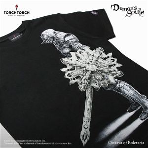 Demon's Souls Torch Torch T-shirt Collection: Ostrava Of Boletaria Black (XXL Size)