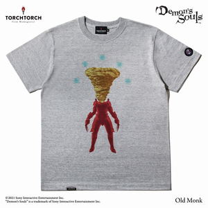 Demon's Souls Torch Torch T-shirt Collection: Yellow Robe Heather Gray (L Size)_