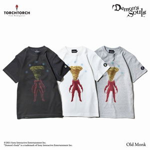 Demon's Souls Torch Torch T-shirt Collection: Yellow Robe Heather Gray (L Size)_