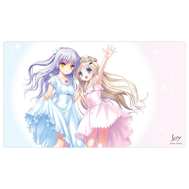 Angel Beats!: Kanade & Little Busters!: Kud - Key Rubber Mat image 1