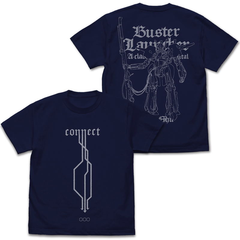 Heavy Metal L-Gaim Bat-Shu T-shirt Navy (M Size) image 1