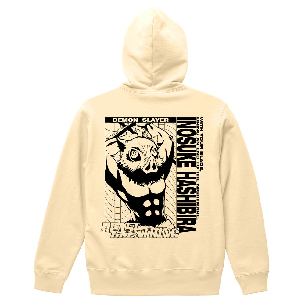 Demon Slayer: Kimetsu No Yaiba - Inosuke Hashibira Zip Hoodie Natural ...