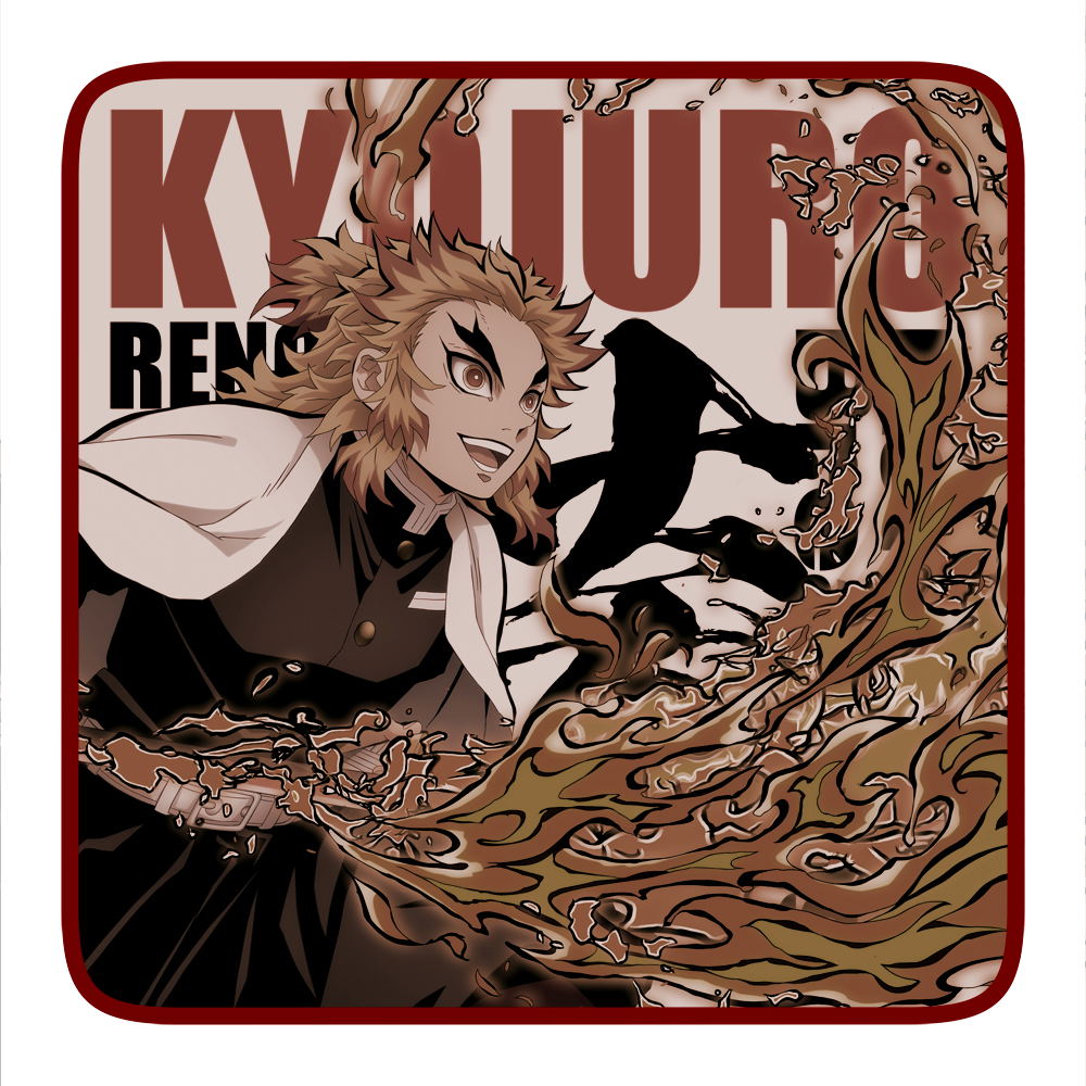 Demon Slayer: Kimetsu No Yaiba The Movie Mugen Train - Kyojuro Rengoku Full  Color Hand Towel