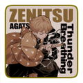 Demon Slayer: Kimetsu No Yaiba The Movie Mugen Train - Zenitsu Agatsuma Full Color Hand Towel thumbnail 1