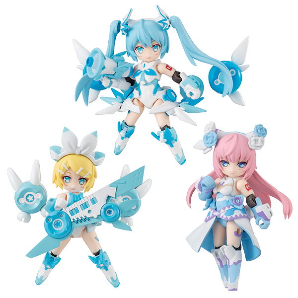 Desktop Singer Snow Miku Series (Set of 3 Pieces) image 1