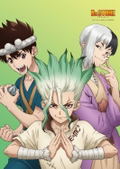 Dr. Stone: Ishigami Senku & Asagiri Gen & Chrome B2 Wall Scroll thumbnail 2