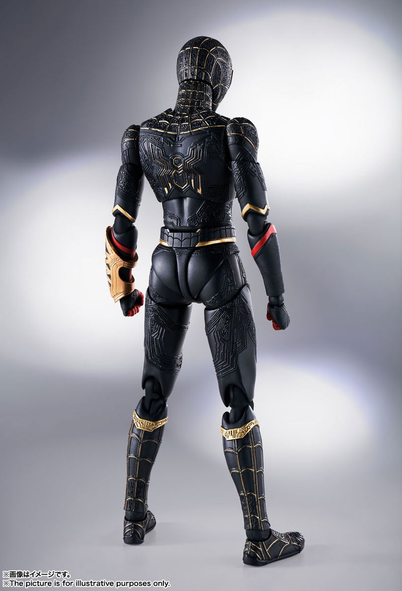 S.H.Figuarts Spider-Man No Way Home: Spider-Man Black & Gold Suit image 3