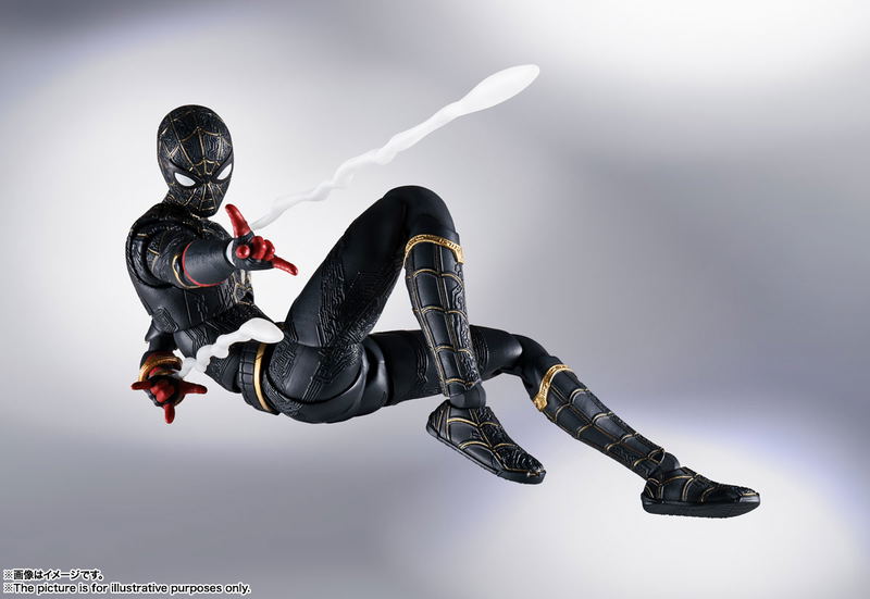 S.H.Figuarts Spider-Man No Way Home: Spider-Man Black & Gold Suit image 5