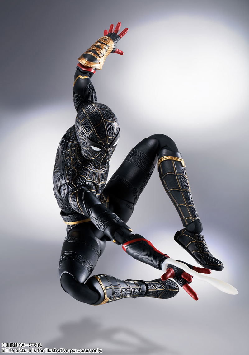 S.H.Figuarts Spider-Man No Way Home: Spider-Man Black & Gold Suit image 6