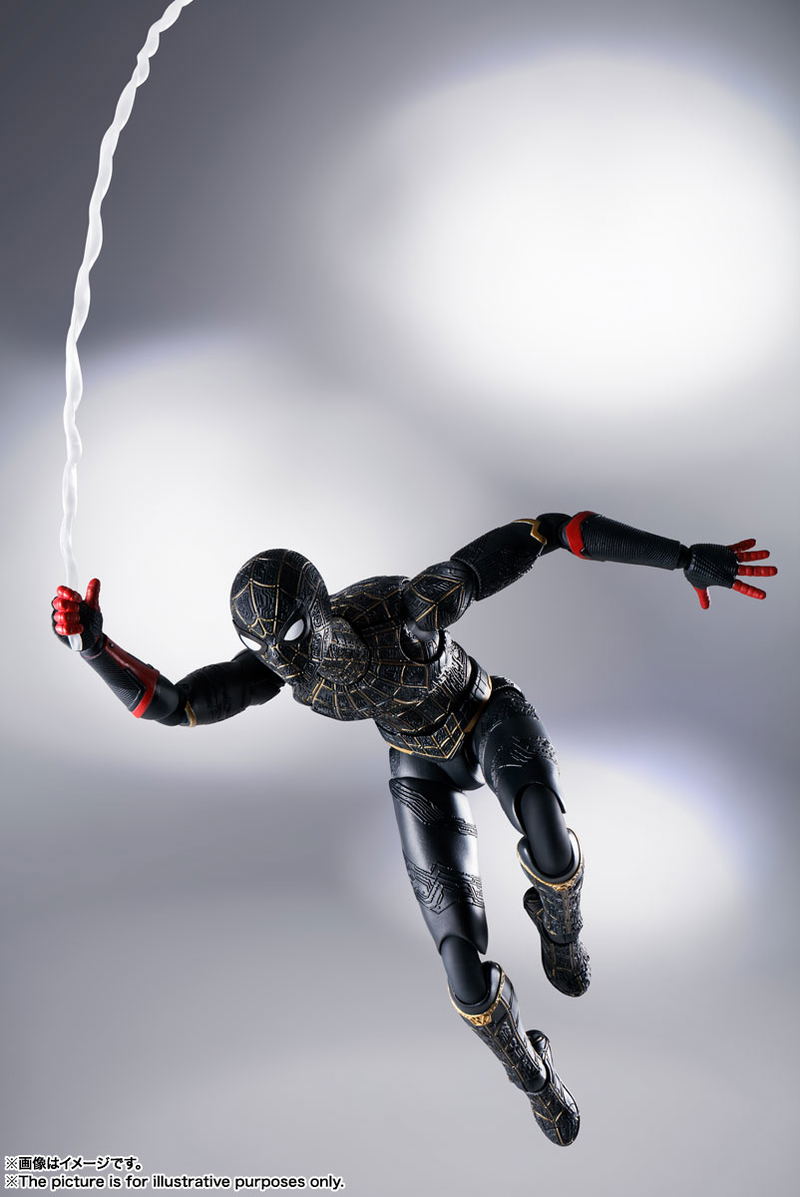 S.H.Figuarts Spider-Man No Way Home: Spider-Man Black & Gold Suit image 7