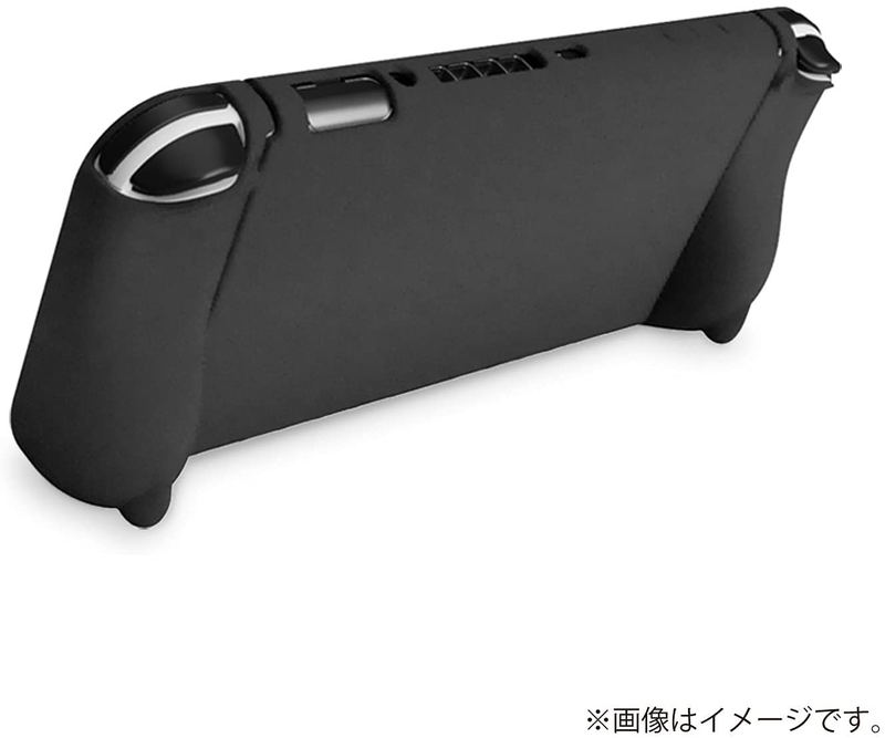 Silicon Grip Cover for Nintendo Switch OLED Model (Black) image 5