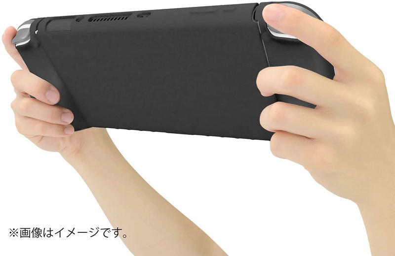 Silicon Grip Cover for Nintendo Switch OLED Model (Black) image 7