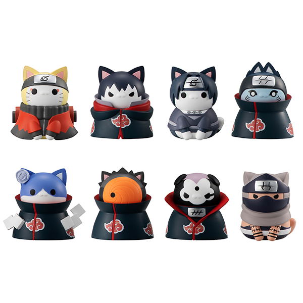 Nyaruto! Naruto: Shippuden Final Confrontation with Akatsuki! Hidden Village of Leaf's Offense and Defense Part (Set of 8 pieces) image 1