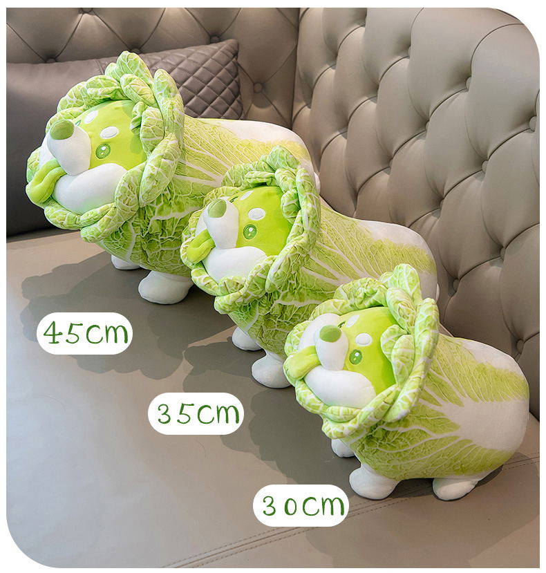 Vegetable Fairy Series Plush: Cabbage Dog 30cm (Re-run) image 2