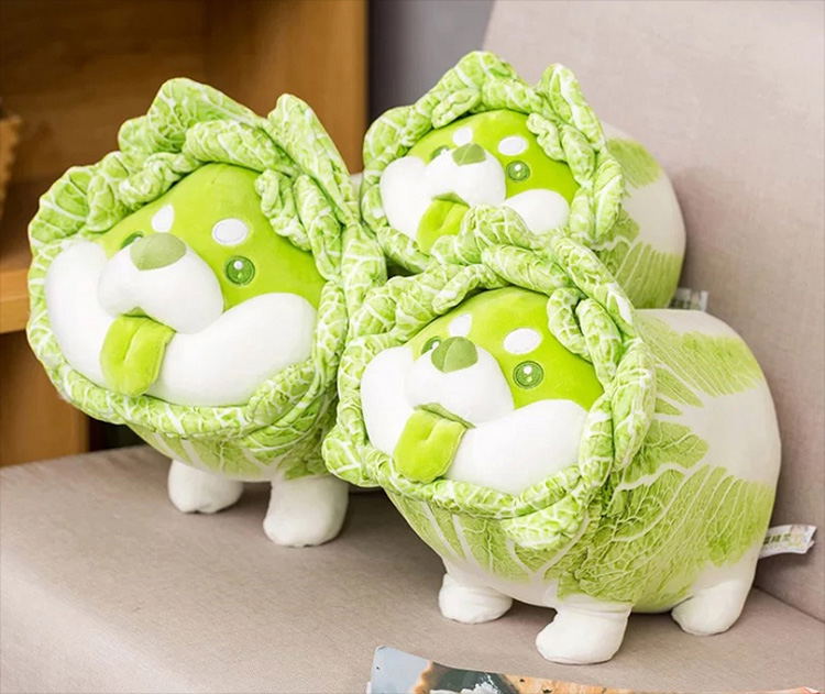Vegetable Fairy Series Plush: Cabbage Dog 30cm (Re-run) image 3