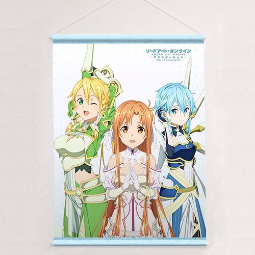 Sword Art Online Alicization War of Underworld B2 Wall Scroll: Asuna & Leafa & Sinon (Re-run) image 1