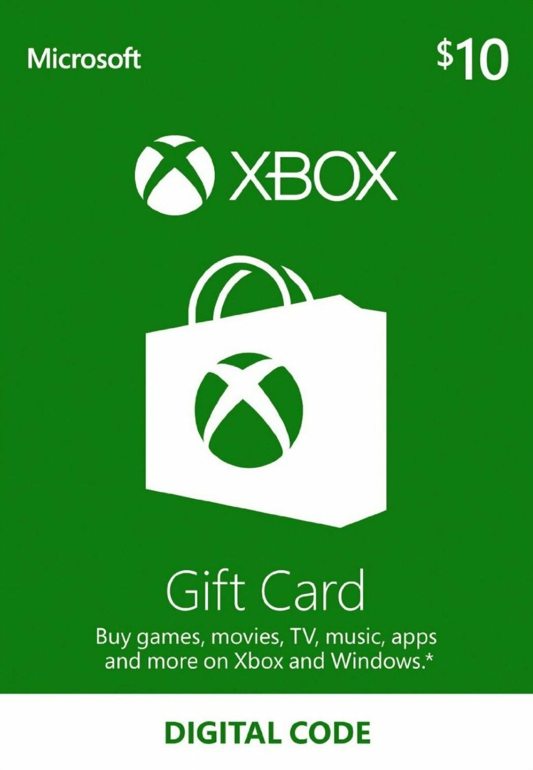 Xbox Gift Card USD 10 | Global Account digital for Xbox360, Xbox One