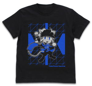 Fate/Grand Carnival Nazo No Neko X T-shirt Black (L Size)_