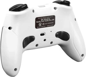 HG Wireless Battle Pad Turbo Pro SW for Nintendo Switch (White)
