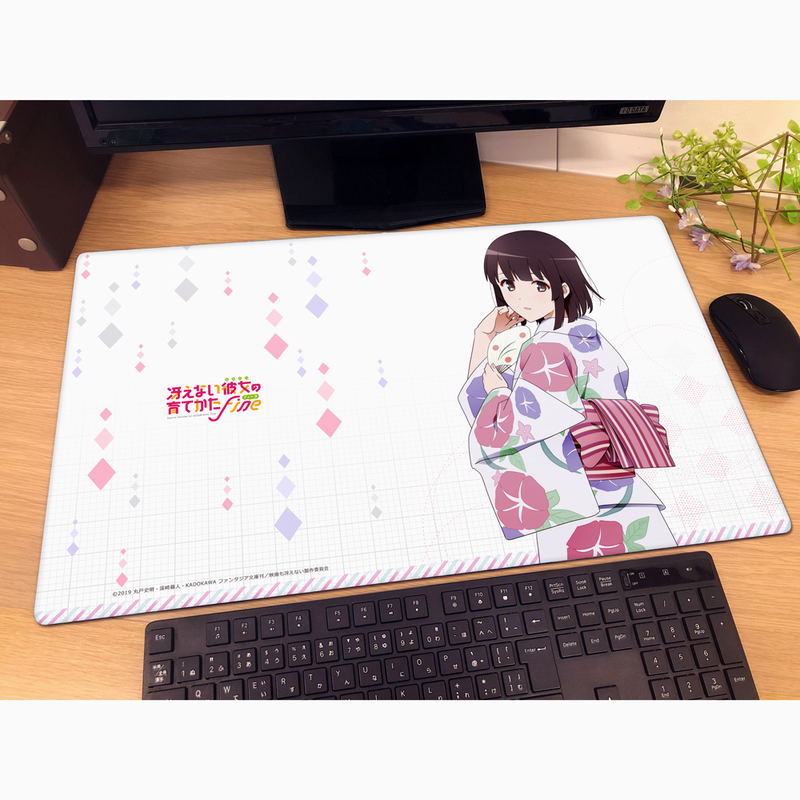 Saekano: How to Raise a Boring Girlfriend Original Illustration Rubber Mat: Megumi Yukata image 2