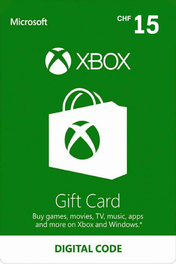 Xbox Gift Card CHF 15 | Switzerland Account digital — Import Game Deal