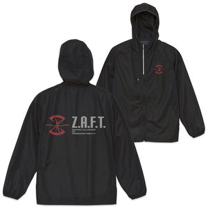 Mobile Suit Gundam Seed Z.A.F.T. Micro Ripstop Zip Hoodie Black (S Size)_