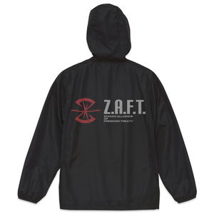 Mobile Suit Gundam Seed Z.A.F.T. Micro Ripstop Zip Hoodie Black (XL Size)_