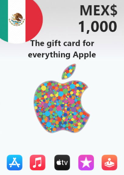 Apple Gift Card 1000 MXN | Mexico Account <span class="ext ext_digital">digital</span> image 1
