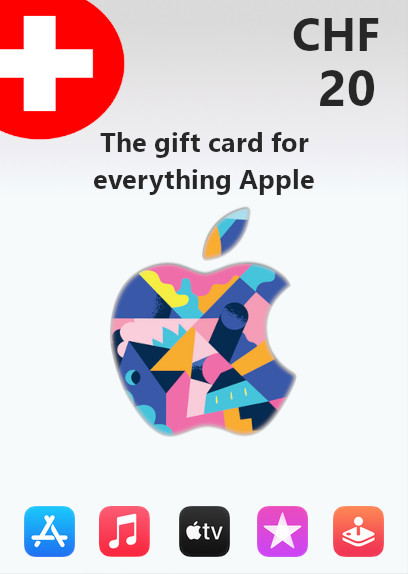 Apple Gift Card 20 CHF | Switzerland Account <span class="ext ext_digital">digital</span> image 1