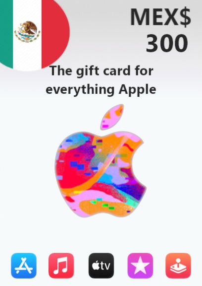 Apple Gift Card 300 MXN | Mexico Account <span class="ext ext_digital">digital</span> image 1