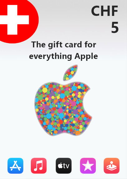 Apple Gift Card 5 CHF | Switzerland Account <span class="ext ext_digital">digital</span> image 1