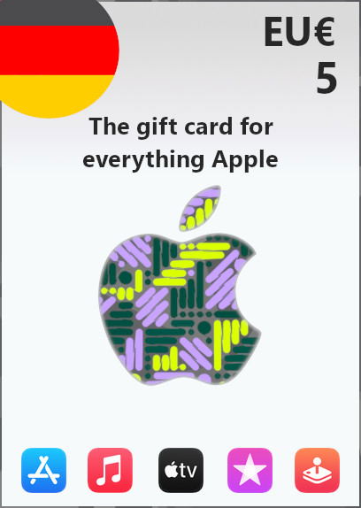 Apple Gift Card 5 EUR | Germany Account <span class="ext ext_digital">digital</span> image 1