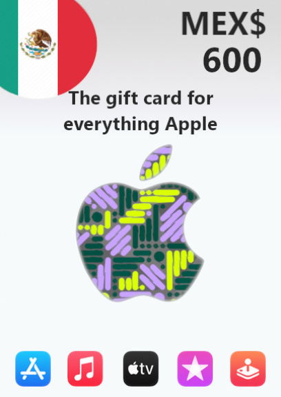 Apple Gift Card 600 MXN | Mexico Account <span class="ext ext_digital">digital</span> image 1