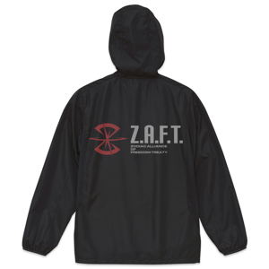 Mobile Suit Gundam Seed Z.A.F.T. Micro Ripstop Zip Hoodie Black (S Size)_