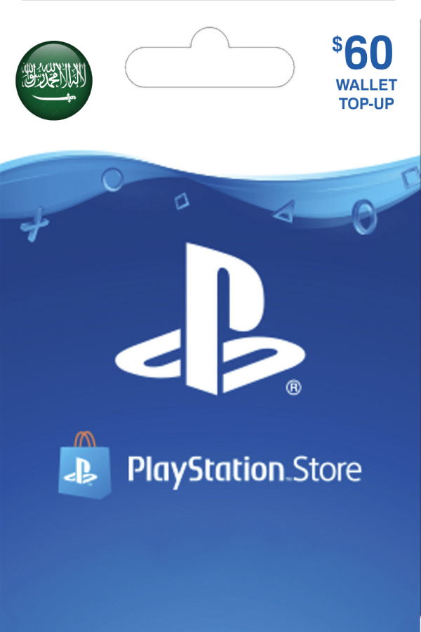 PSN Card 60 USD Playstation Network Saudi Arabia digital for PS4