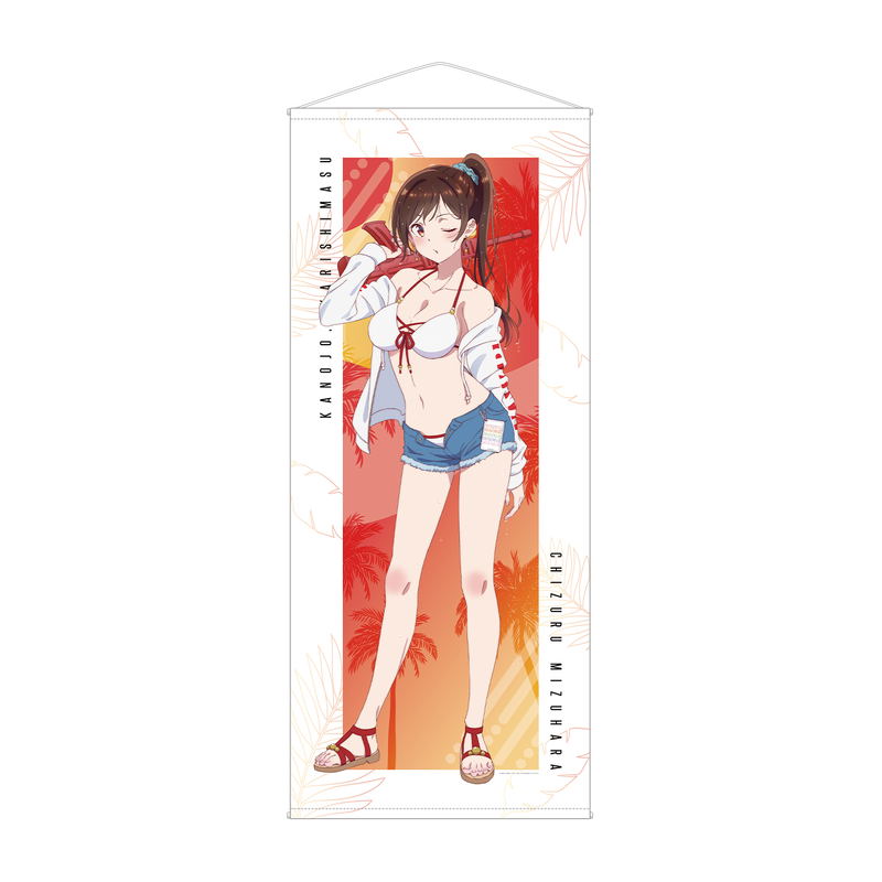 Rent-A-Girlfriend Original Illustration Mizuhara Chizuru Beach Date Ver. Life Size Tapestry image 1