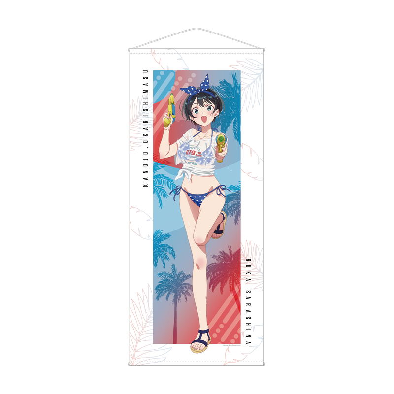 Rent-A-Girlfriend Original Illustration Sarashina Ruka Beach Date Ver. Life Size Tapestry image 1