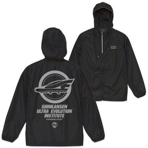 Shinkansen Henkei Robo Shinkalion Z: Shinkansen Ultra Evolution Institute Yokokawa Branch Micro Ripstop Zip Hoodie Black (L Size)_