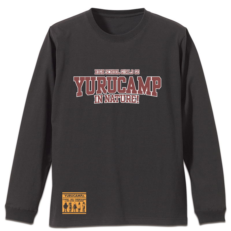 Yuru Camp Rib Long Sleeve T-shirt Sumi (M Size) image 1