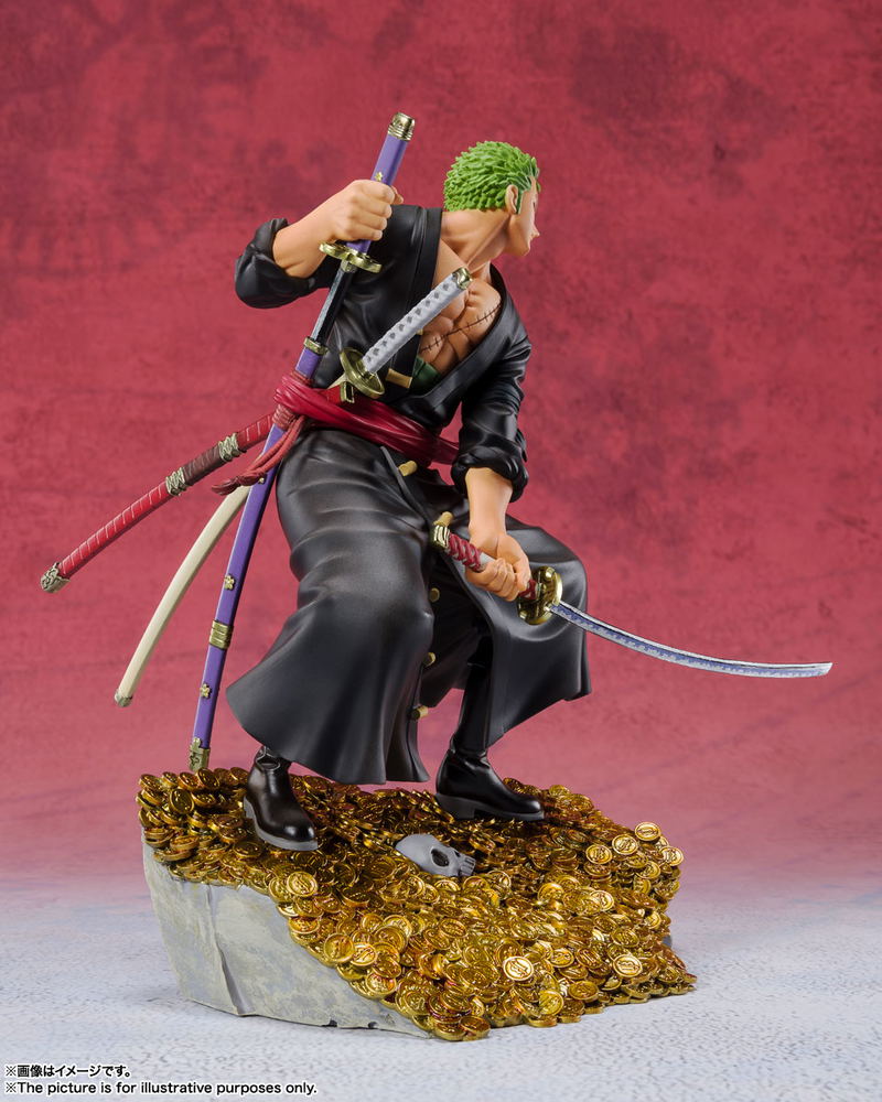 Figuarts Zero One Piece: Roronoa Zoro WT100 Anniversary Eichiro Oda Original Illustration 100 Views of Pirates image 5