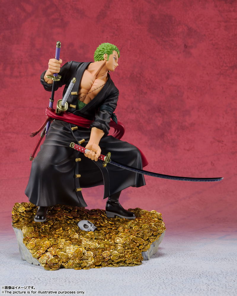 Figuarts Zero One Piece: Roronoa Zoro WT100 Anniversary Eichiro Oda Original Illustration 100 Views of Pirates image 6