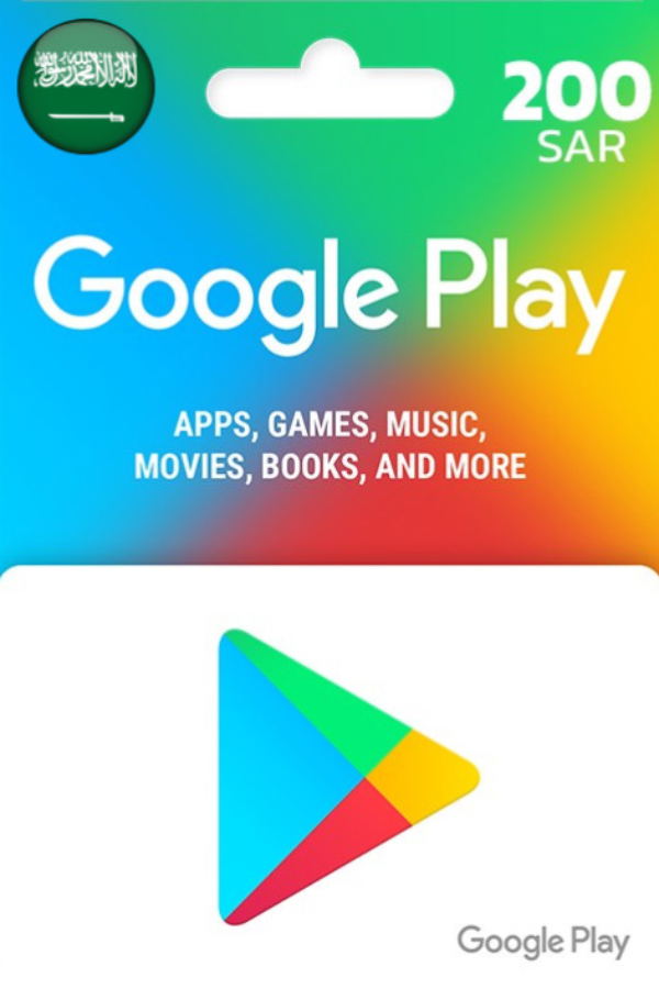 Google Play SAR 200 Gift Card | Saudi Arabia Account digital — Import Game Deal