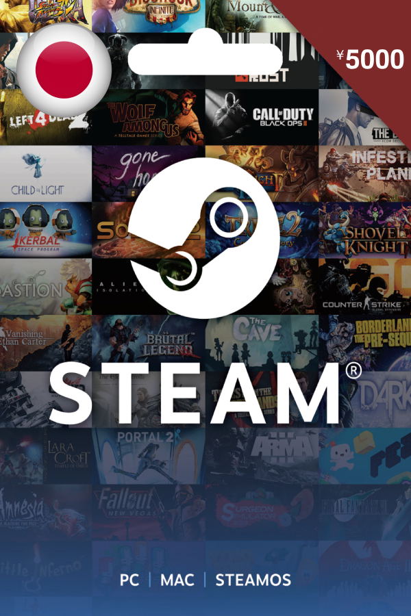 Steam Gift Card JPY 5000 | For Japan Currency Only <span class="ext" style="background-color: #2a475e; color: #FFFFFF;">STEAM</span> <span class="ext ext_digital">digital</span> image 1