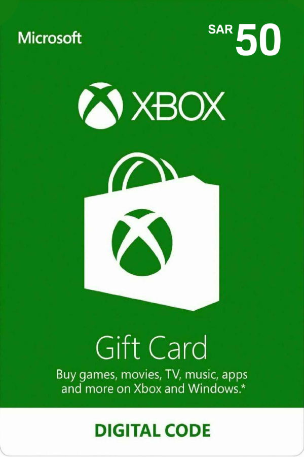 Xbox Gift Card SAR 50 | Saudi Arabia Account digital for Xbox360, Xbox ...