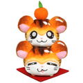 Tottoko Hamutaro Plush Japanese Zodiac Hamtaro: Torahamu Mitarashi Kagamimochi thumbnail 1