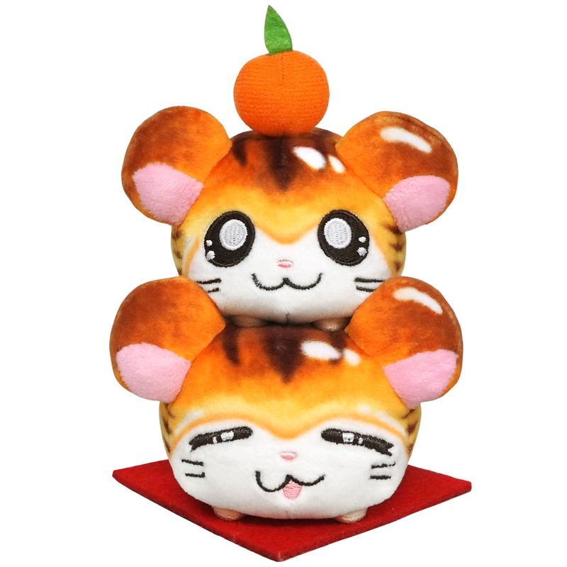 Tottoko Hamutaro Plush Japanese Zodiac Hamtaro: Torahamu Mitarashi Kagamimochi image 1