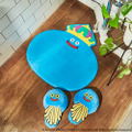 Dragon Quest Smile Slime King Slime Fluffy Floor Mat (Re-run) thumbnail 3