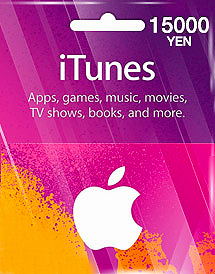 iTunes Card (15000 Yen / for Japan accounts only)_