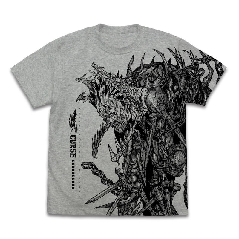Dorohedoro Curse All Print T-shirt Mixed Gray (L Size) image 1